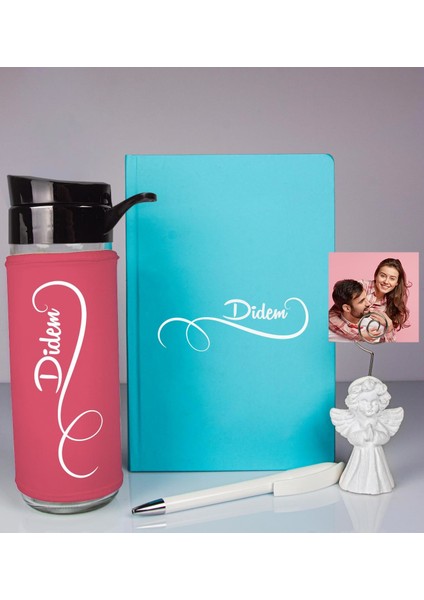 Kişiye Özel Defter Kalem Matara ve Fotoğraflı Notluk 93554