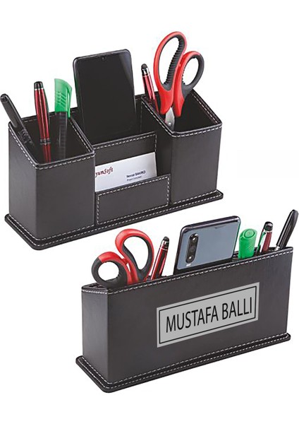 Kişiye Özel Deri Masa Kalemlik 111596