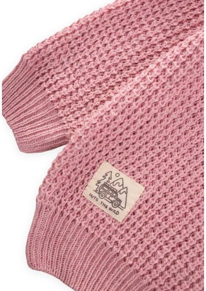 Bisiklet Yaka Montreal Kazak 1-5 Yaş Pembe