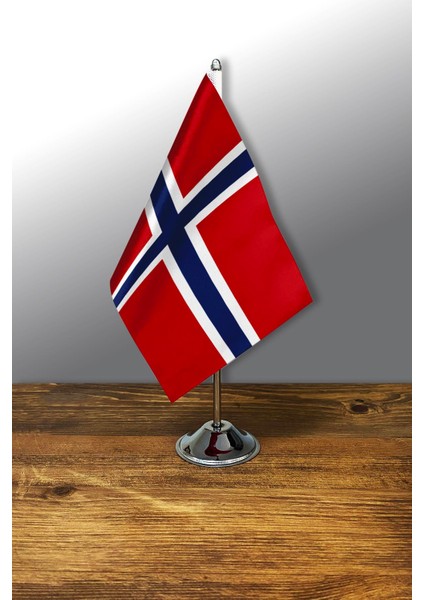 Tekli Masa Bayrağı Set - Norveç