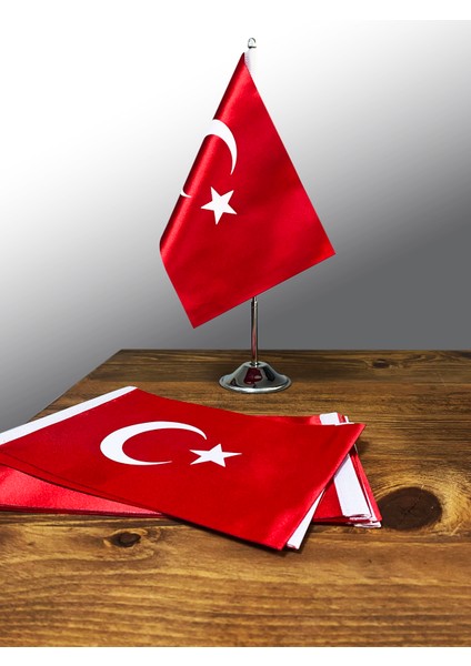 Tekli Masa Bayrağı Set - Türkiye