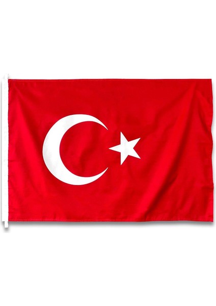 Türk Bayrağı 150X225 cm 5 Adet - 1.kalite Alpaka Kumaş
