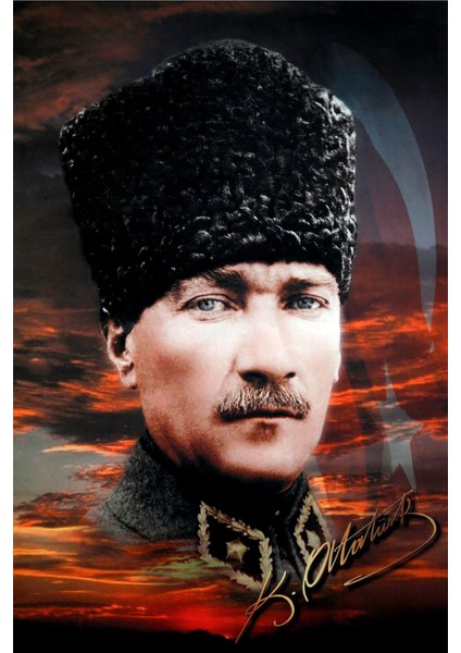 Atatürk Posteri 70X105 cm (20 Adet) 1. Kalite Raşel Kumaş