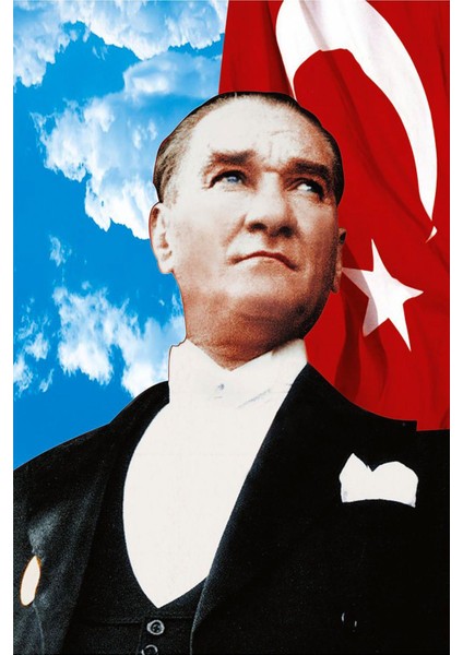 Atatürk Posteri 100X150 cm (5 Adet) 1. Kalite Raşel Kumaş