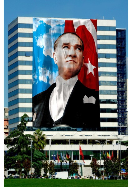 Atatürk Posteri 100X150 cm (5 Adet) 1. Kalite Raşel Kumaş