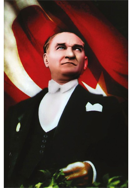 Atatürk Posteri 70X105 cm 1. Kalite Raşel Kumaş