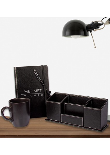 Kişiye Özel Yeni Işinde Başarılar Deri Masa Kalemlik 111600