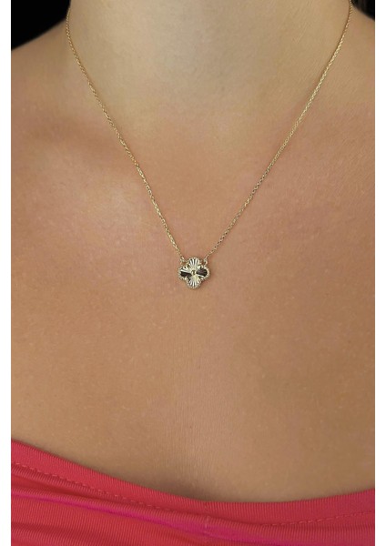 14 Ayar Altın Mini Shine Yonca Kolye fiyatları
