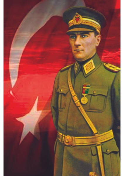 Atatürk Posteri 70X105 cm (10 Adet) 1. Kalite Raşel Kumaş