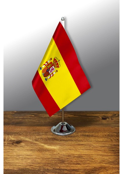 Tekli Masa Bayrağı Set - Ispanya