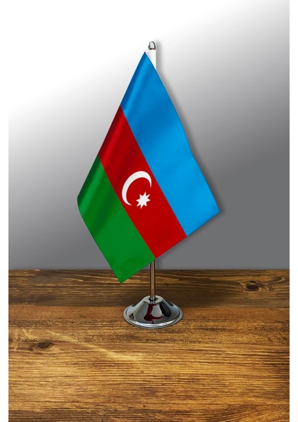 Tekli Masa Bayrağı Set - Azerbaycan