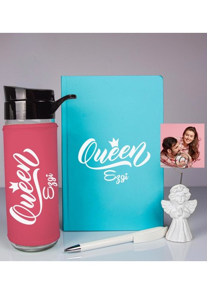 Kişiye Özel Defter Kalem Matara ve Fotoğraflı Notluk 93529