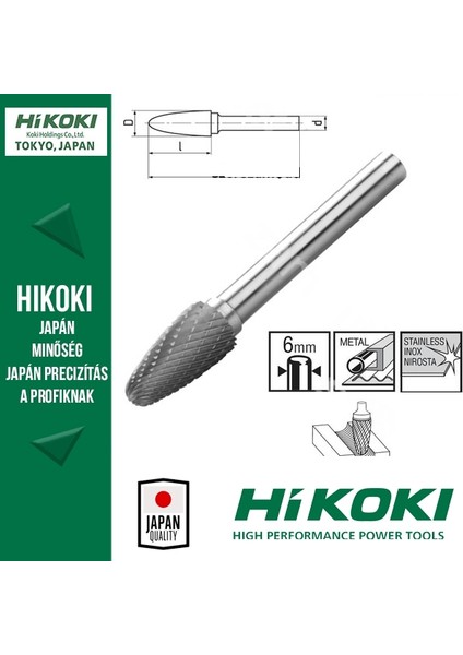 Hitachi 6mm Kalıpçı Freze F-8X20\65 780760