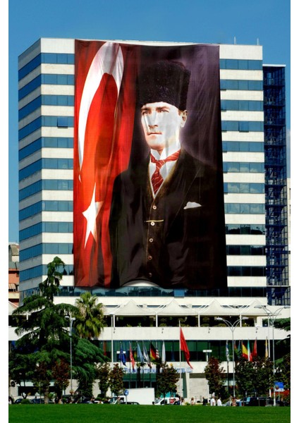 Atatürk Posteri 200X300 cm 1. Kalite Raşel Kumaş