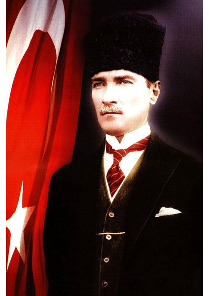 Atatürk Posteri 100X150 cm 5 Adet - 1. Kalite Raşel Kumaş