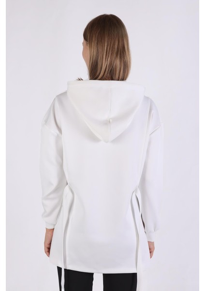 9158M Yazı Detay Tunik Beyaz indirimleri