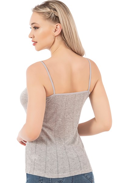 Özkan 27106 Kadın Viskon Transferli Ribana Esnek Rahat Ip Askılı Örme Atle fiyatları