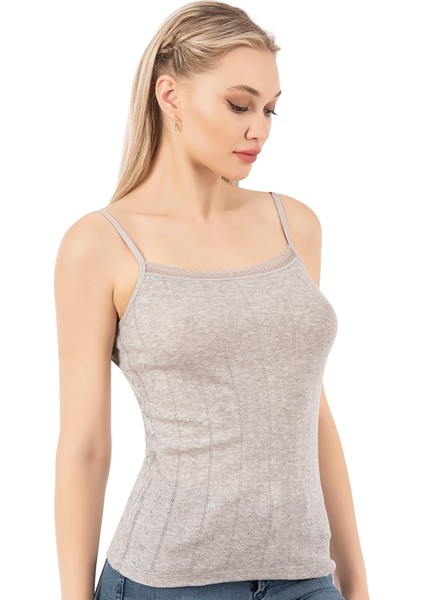 Özkan 27106 Kadın Viskon Transferli Ribana Esnek Rahat Ip Askılı Örme Atle fırsatları