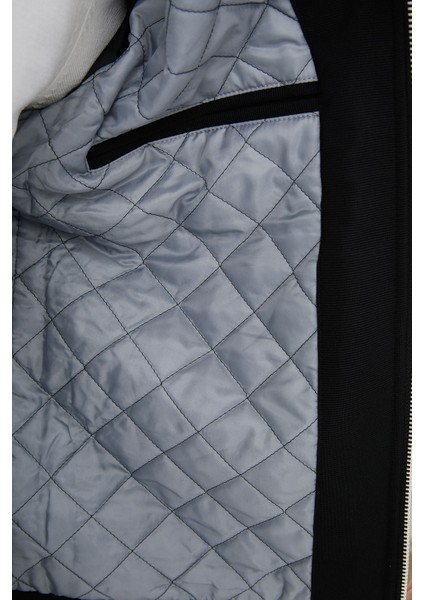 Düz Siyah Slim Fit Hakim Yaka Erkek Mont indirimleri