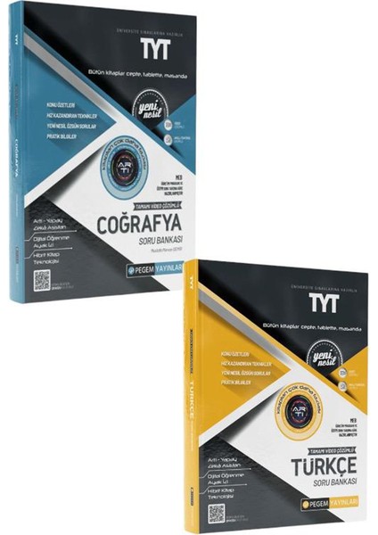 TYT Coğrafya Soru Bankası - TYT Türkçe Soru Bankası