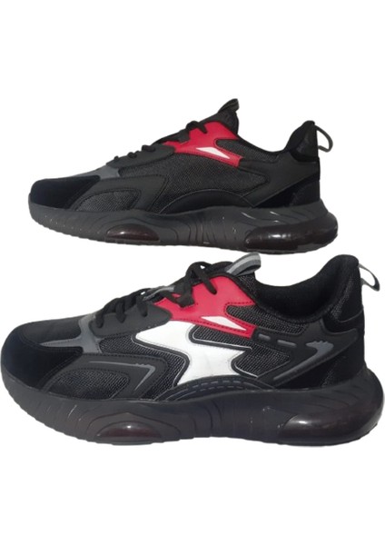 Erkek Siyah-Kırmızı Air Taban Günlük Yürüyüş Ayakkabısı BLDR029-111 fırsatları