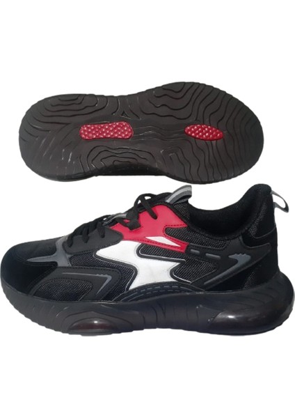 Erkek Siyah-Kırmızı Air Taban Günlük Yürüyüş Ayakkabısı BLDR029-111 indirimleri