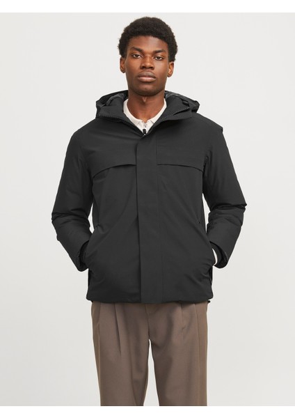 Jack Jones Erkek Softshell Su Geçirmez Kapüşonlu Mont Ceket 12259457