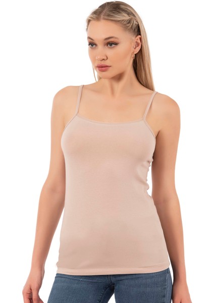 Özkan 27105 Kadın Pamuklu Modal Esnek Rahat Ip Askılı Örme Atlet