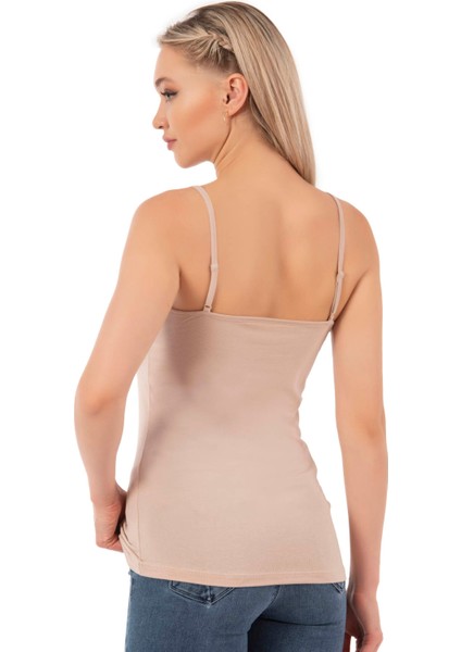 Özkan 27105 Kadın Pamuklu Modal Esnek Rahat Ip Askılı Örme Atlet