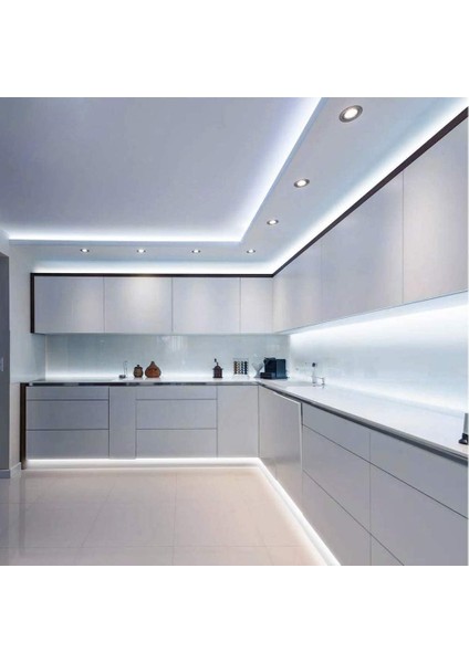Sb-6502 2.5 Metre Şerit Led Işık Gün Işığı Dimmer Kumandalı Adaptörlü Tak Çalıştır Aydınlatma