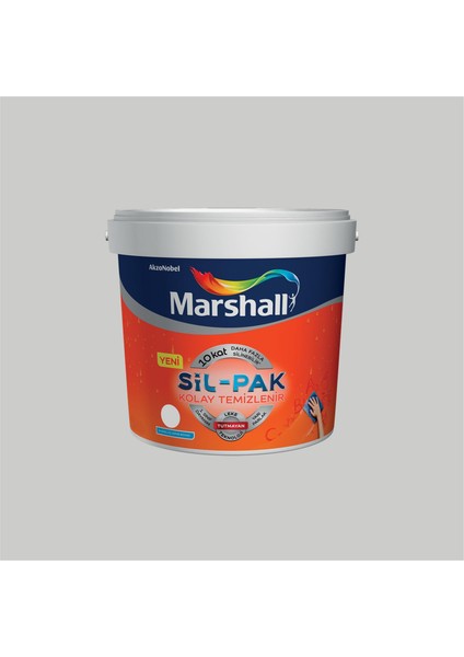 Gelin Teli 15 Litre Sil-Pak Kolay Temizlenir Silinebilir Su Bazlı Iç Cephe Boyası (MARSHALL.5253658)