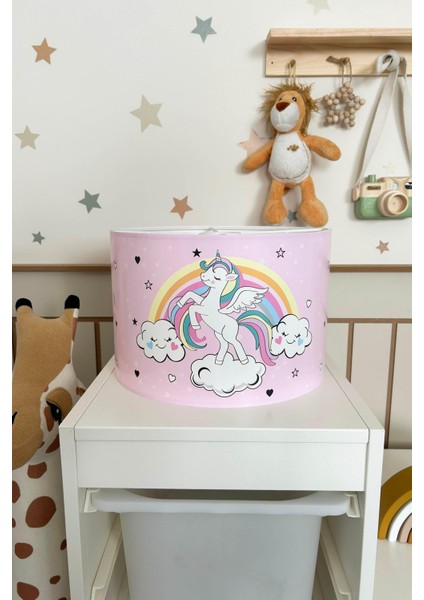 Genç Çocuk Odası Sihirli Unicorn Çocuk Sarkıt Avize