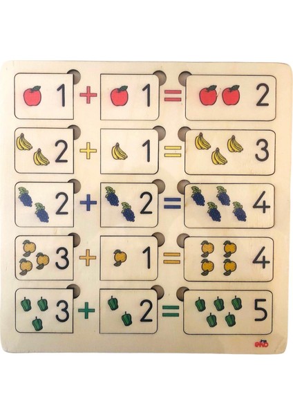 Şekiller ve Renkler Puzzle 33X33 Anaokulu Malzemeleri