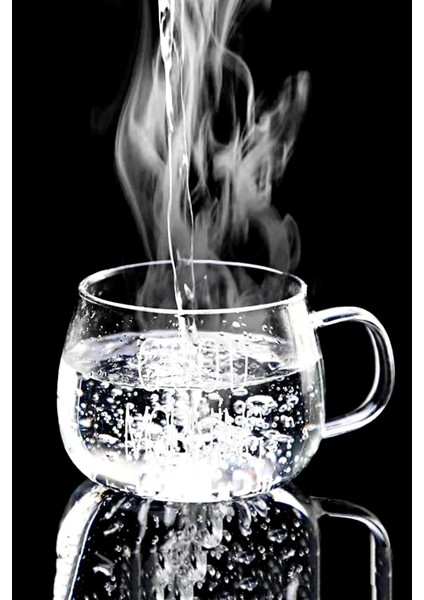 2li Good Morning Kupa Cam Bardak Isıya Dayanıklı Kulplu Stil Kahve Sunum Kahvaltı Süt Bardağı 350ML fırsatları