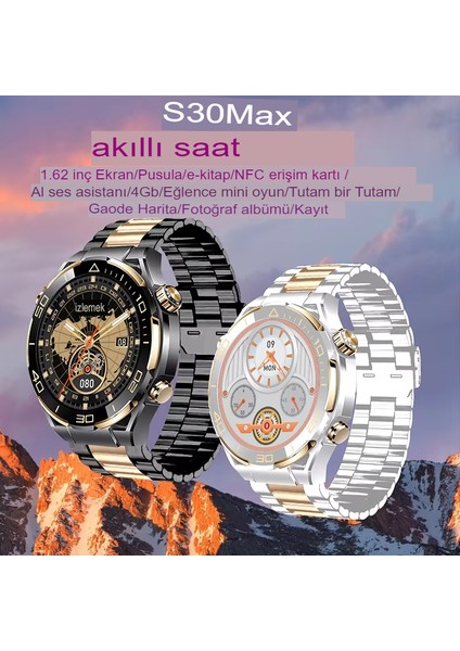 Watch Yuvarlak Saat 4gb Room 1.62 Inç 480X480 Çözünürlük Ses Kaydedici Müzik Dinleme Fotoğraf Albümü