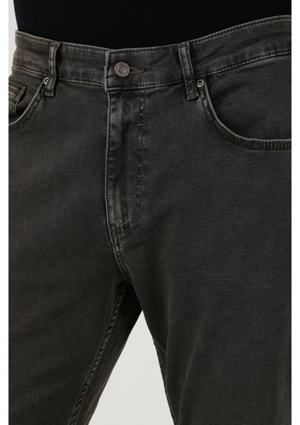 Streç Pamuklu Comfort Fit Yüksek Bel Boru Paça Jeans Erkek Kot Pantolon 4411S27TEXAS