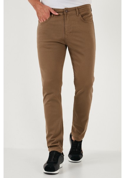 Streç Pamuklu Regular Fit Normal Bel Düz Paça Pantolon Erkek Pantolon 674002 fiyatları