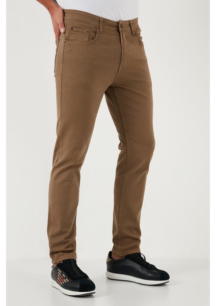Streç Pamuklu Regular Fit Normal Bel Düz Paça Pantolon Erkek Pantolon 674002 modelleri