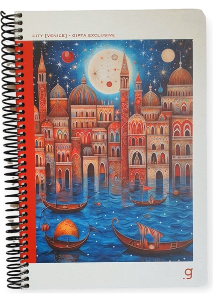 Exclusive City 17X24CM 80 Yaprak Sert Kapaklı Spiralli Defter fiyatları