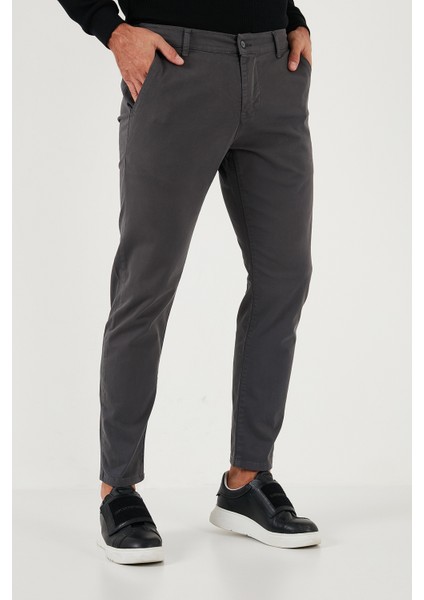 Streç Pamuklu Slim Fit Normal Bel Boru Paça Pantolon Erkek Pantolon 674003 modelleri
