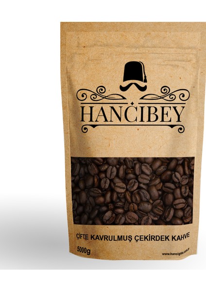 Çifte Kavrulmuş Sert İçim Çekirdek Kahve 5kg