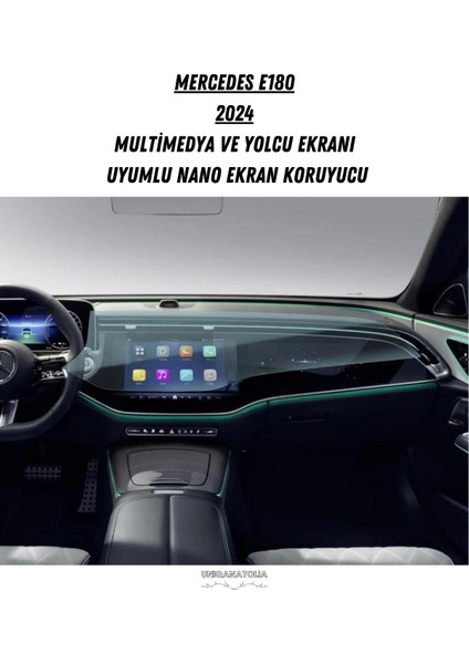 Mercedes E180 2024 Multimedya Ve Yolcu Ekranı Uyumlu Nano Ekran Koruyucu