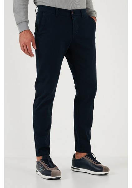 Streç Pamuklu Slim Fit Normal Bel Boru Paça Pantolon Erkek Pantolon 674003 fiyatları