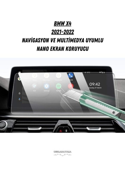 Bmw X4 2021 2022 Navigasyon ve Multimedya Uyumlu Nano Ekran Koruyucu