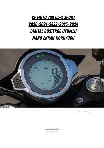 Cf Moto 700 Cl-X Sport 2020 2021 2022 2023 2024 Dijital Gösterge Uyumlu Nano Ekran Koruyucu