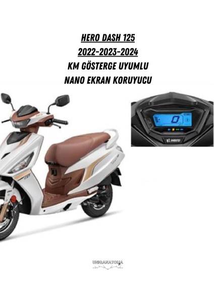 Hero Dash 125 2022 2023 2024 Km Gösterge Uyumlu Nano Ekran Koruyucu