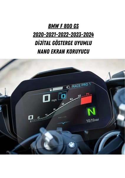 Bmw F 800 Gs 2020 2021 2022 2023 2024 Dijital Gösterge Uyumlu Nano Ekran Koruyucu