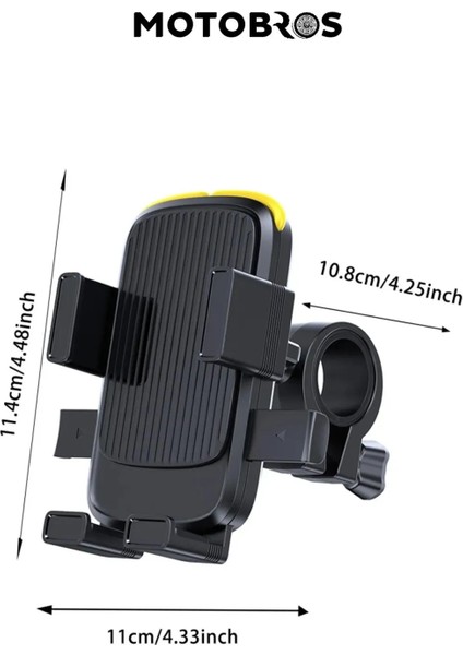 Erd-1 Motosiklet Bisiklet Scooter Telefon Tutucutitreşim Önleyici (Gidon Ve Ayna)