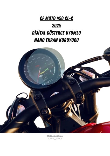 Cf Moto 450 Cl-C  2024 Dijital Gösterge Uyumlu Nano Ekran Koruyucu