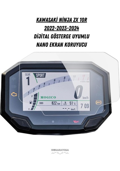 Kawasaki Ninja Zx 10R 2022 2023 2024 Dijital Gösterge Uyumlu Nano Ekran Koruyucu